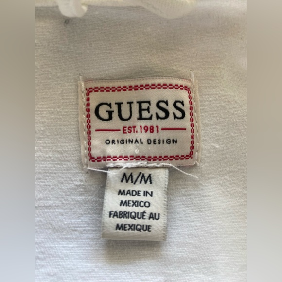 Women's Guess White Denim Jacket - Picture 4 of 5